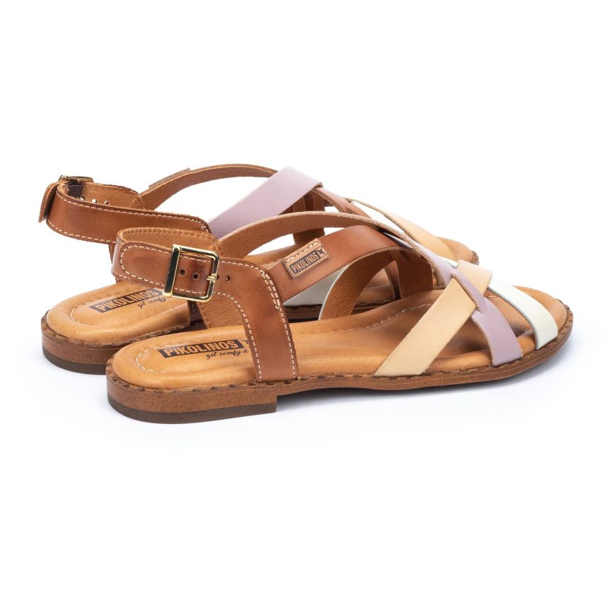 Women's Pikolinos ALGAR Flat Sandals Multicolor | NZ Q20AQ78